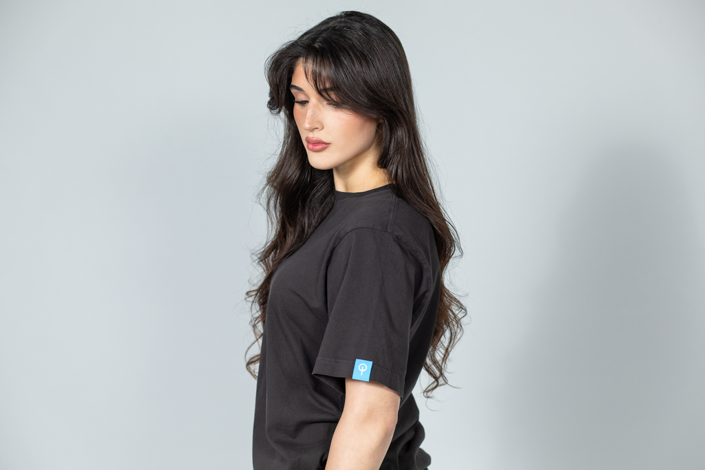 Womens Heavy Weight T Shirt - Black Edition | Blue