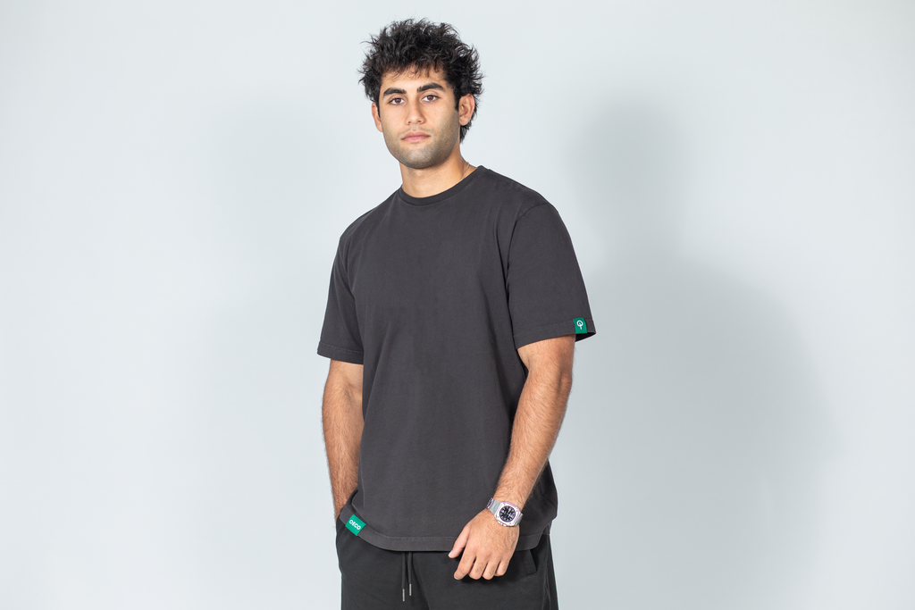 Mens Heavy Weight T Shirt - Black Edition | Green