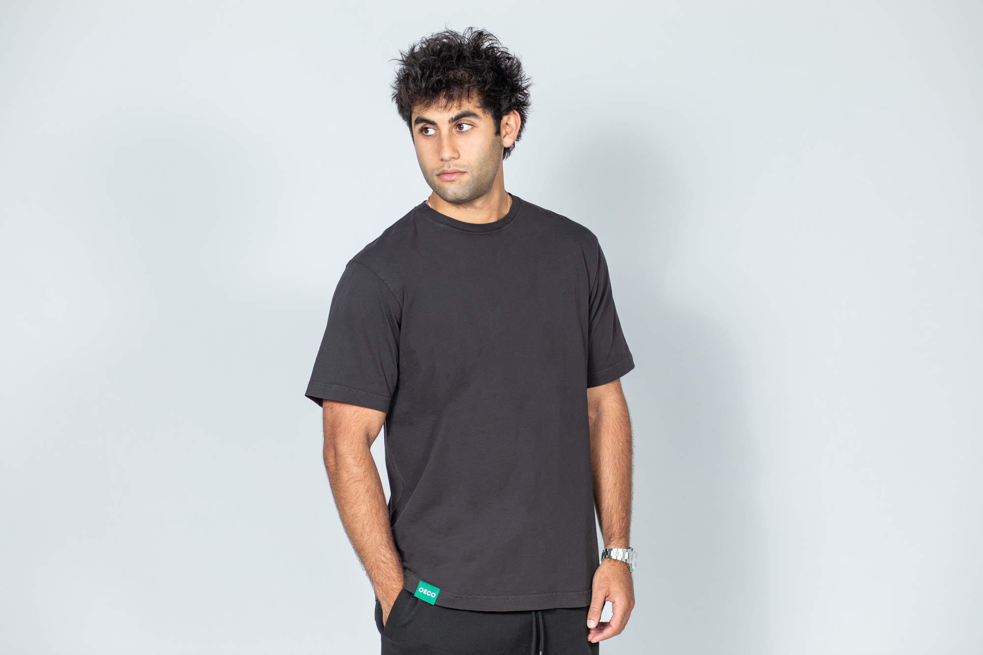 Mens Heavy Weight T Shirt - Black Edition | Green