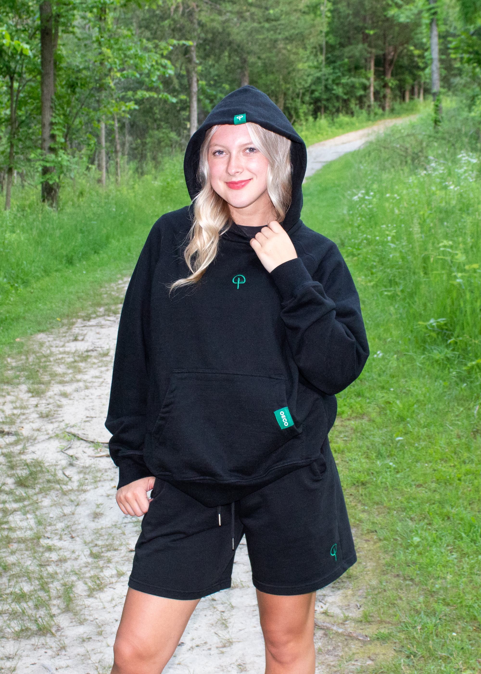 Womens Hoodie - Black Edition | Green
