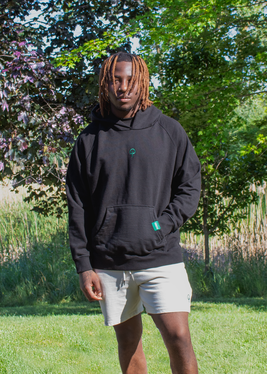 Mens Hoodie - Black Edition | Green