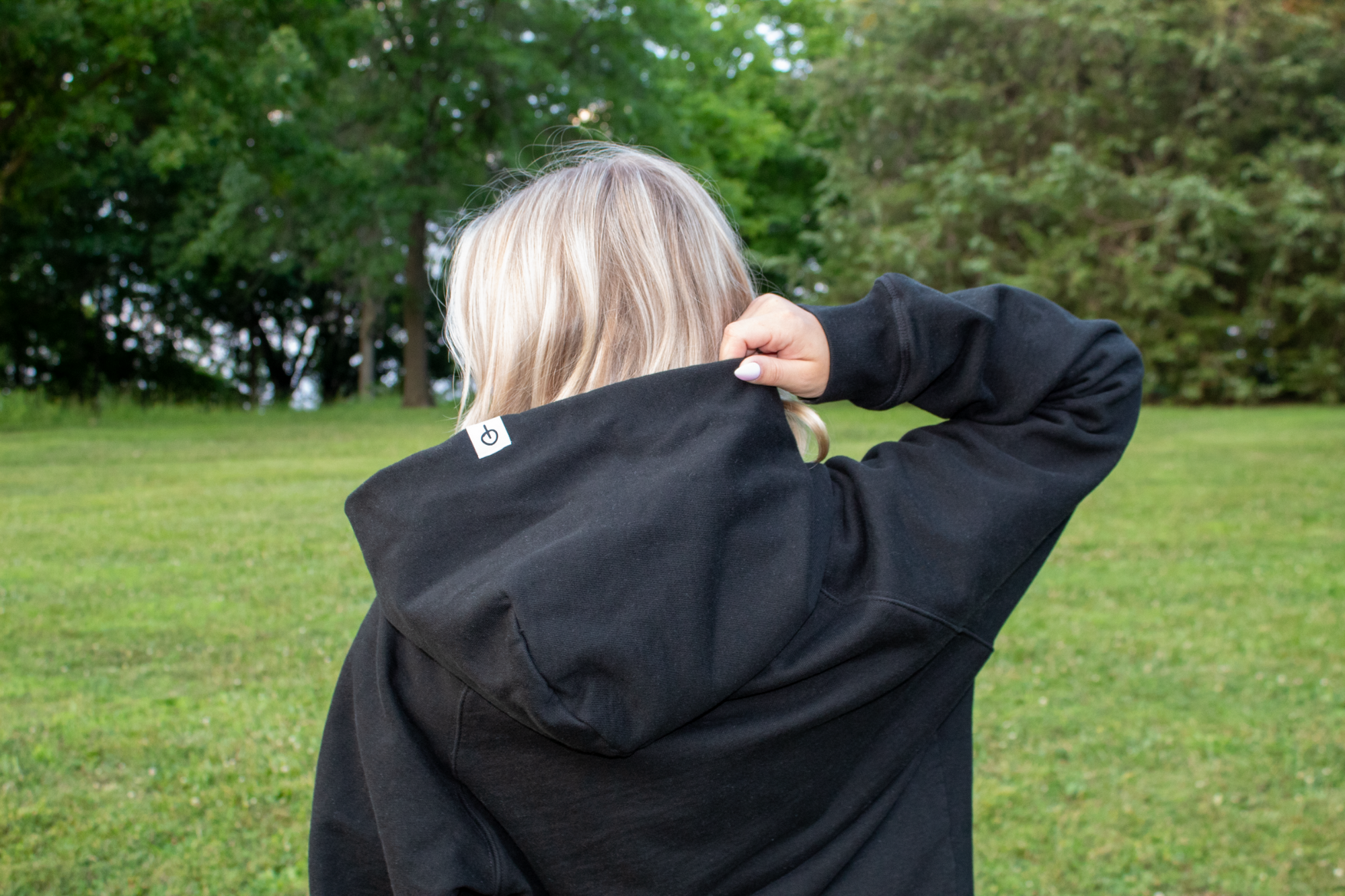 Womens Hoodie - Black Edition | White