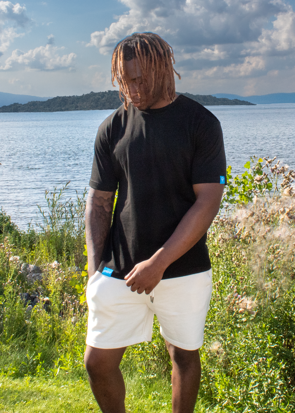 Mens Supima T Shirt - Black Edition | Blue