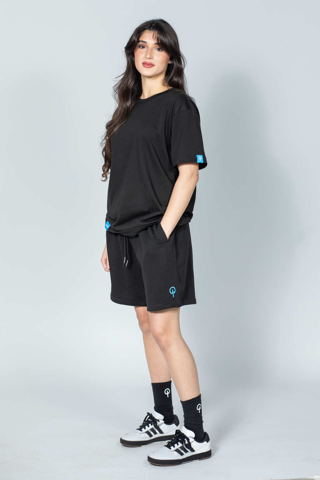 Womens Supima T Shirt - Black Edition | Blue