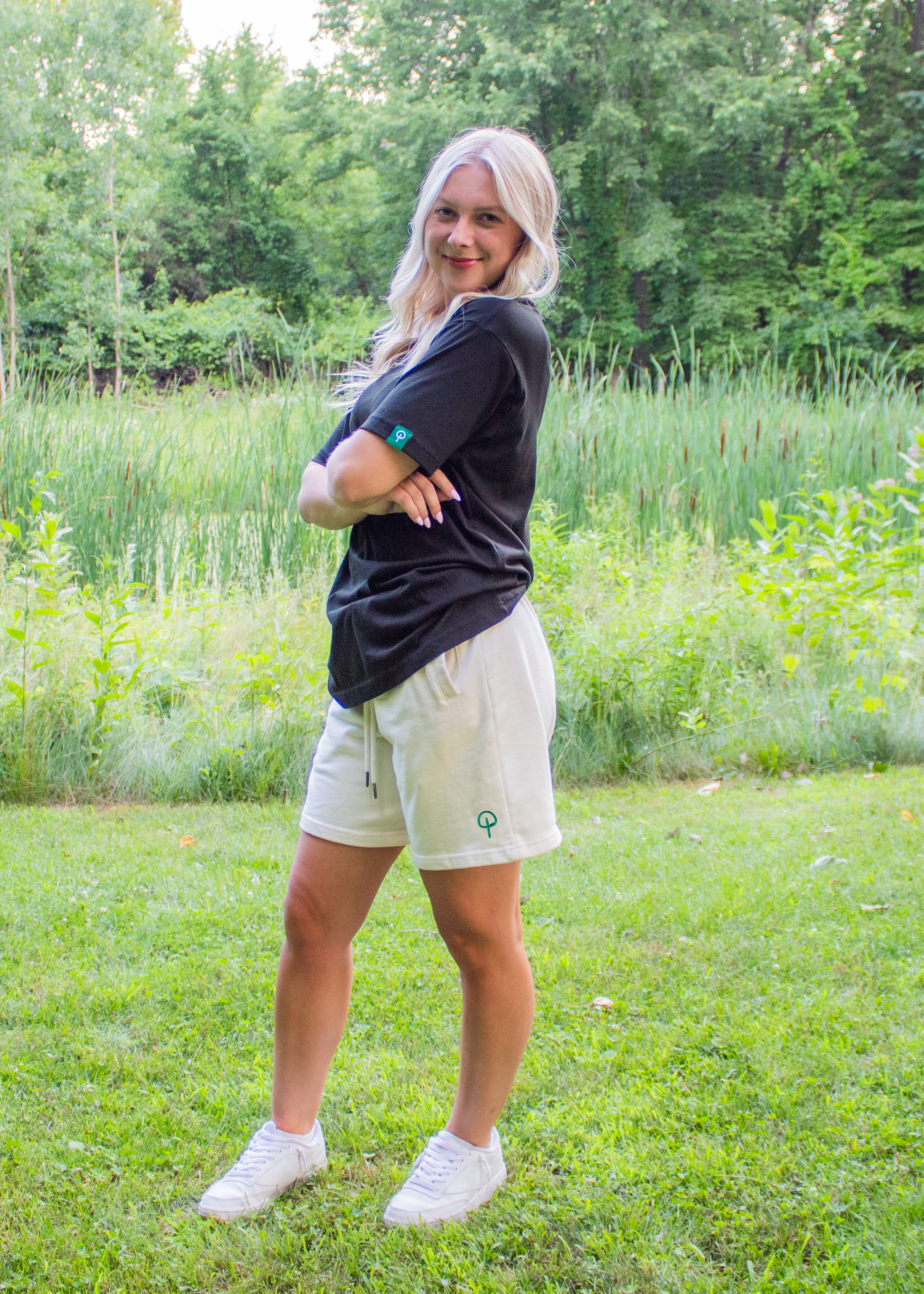 Womens Supima T Shirt - Black Edition | Green