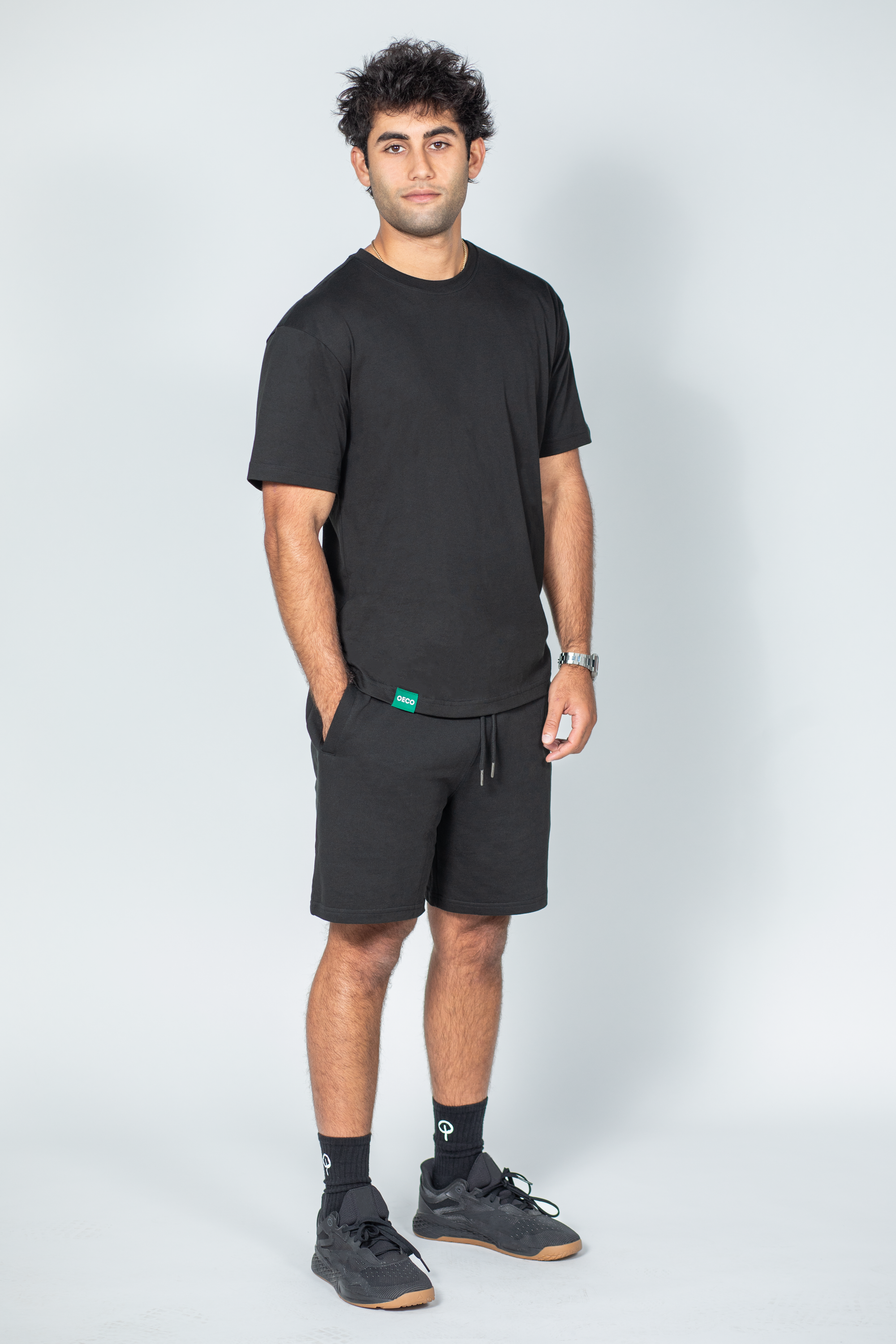 Mens Supima T Shirt - Black Edition | Green