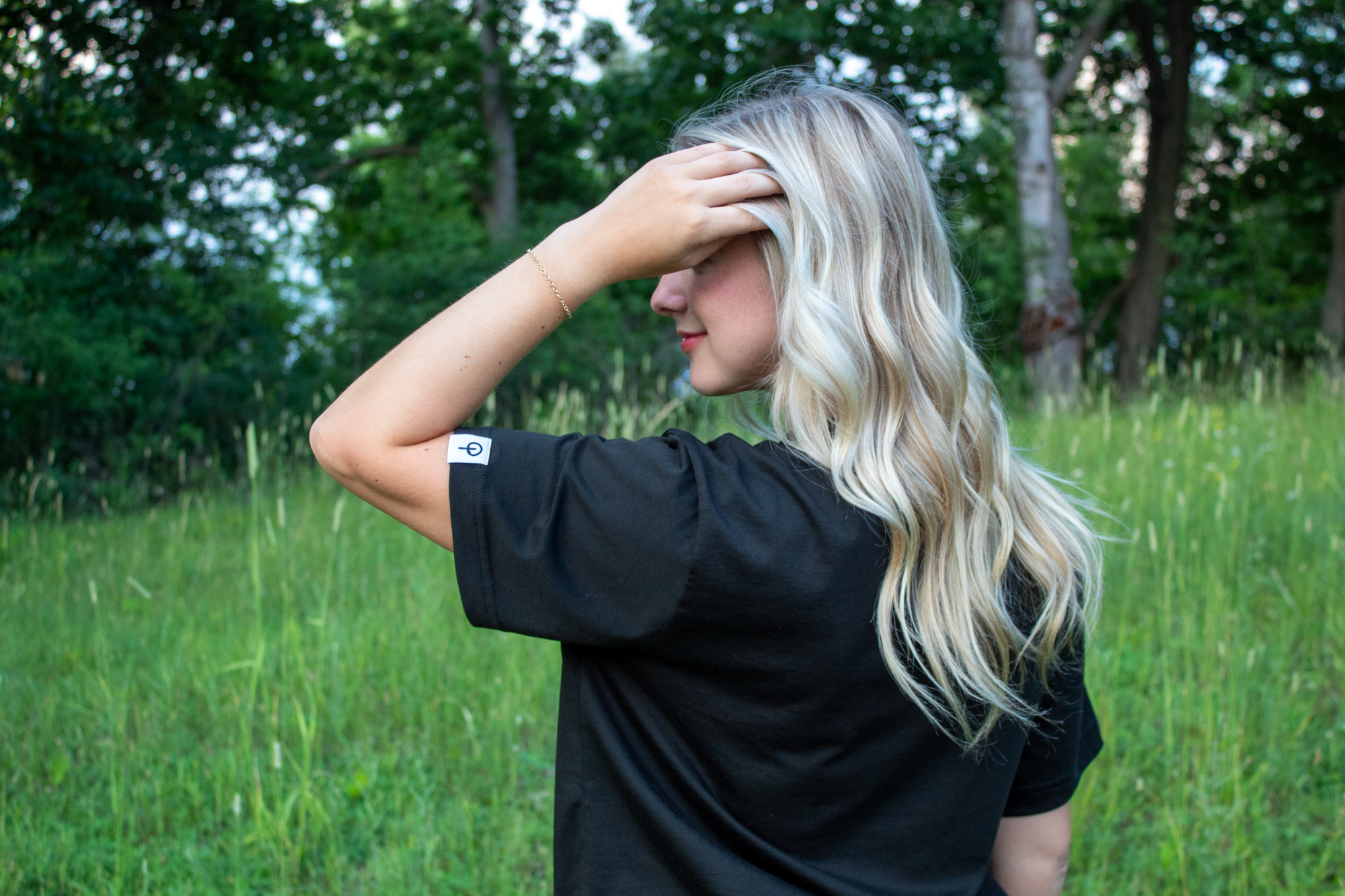 Womens Supima T Shirt - Black Edition | White