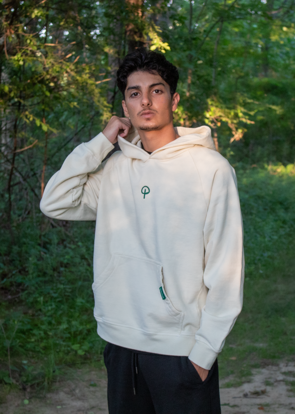 Mens Hoodie - Natural Edition | Green