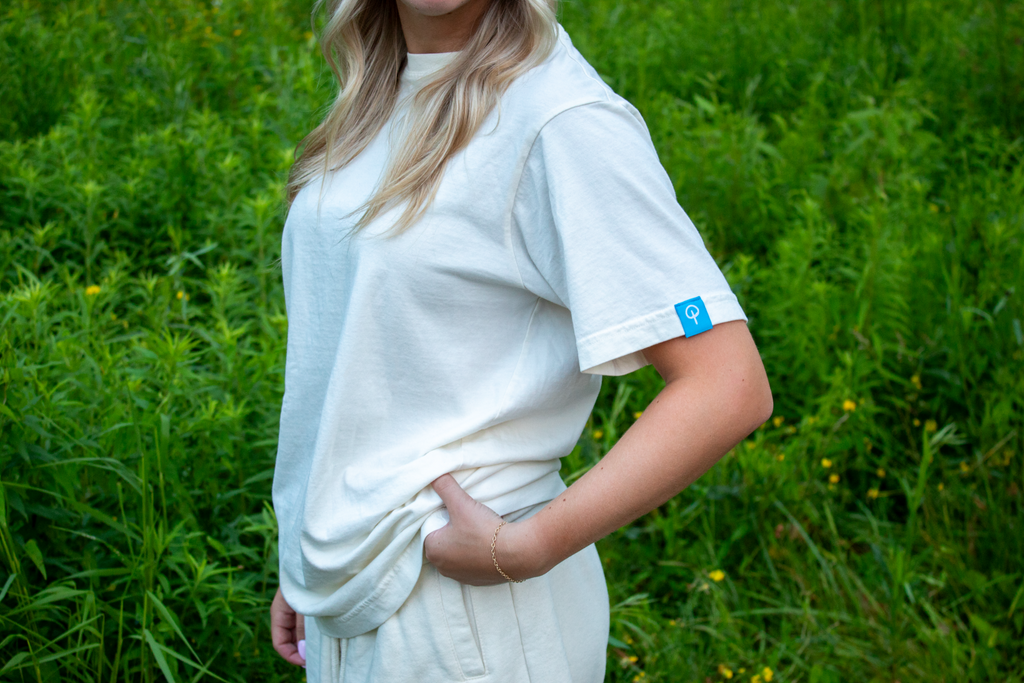 Womens Heavy Weight T Shirt - Natural Edition | Blue