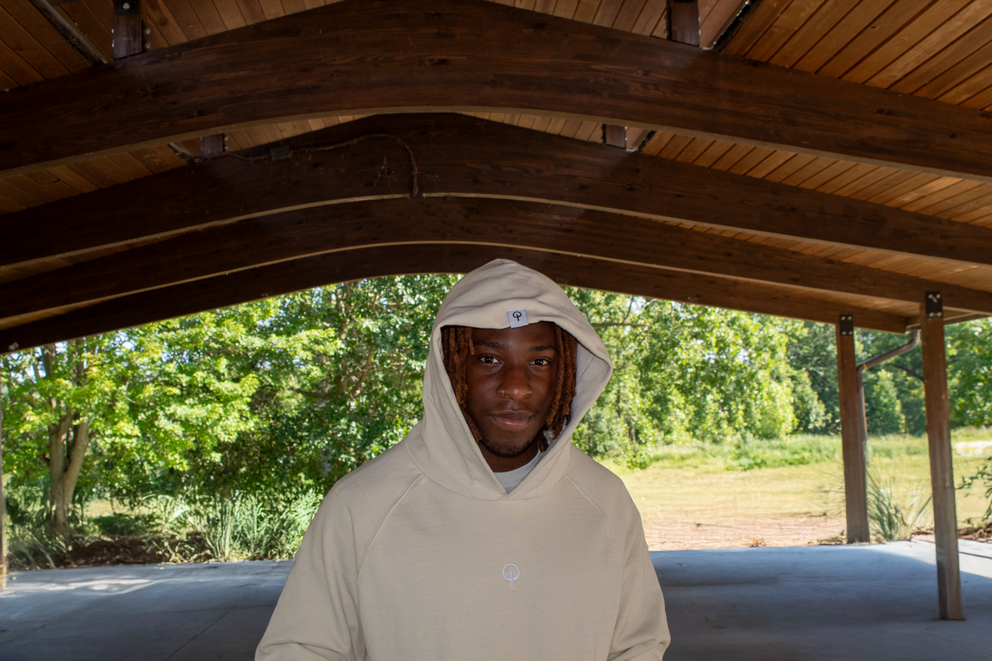 Mens Hoodie - Natural Edition | White