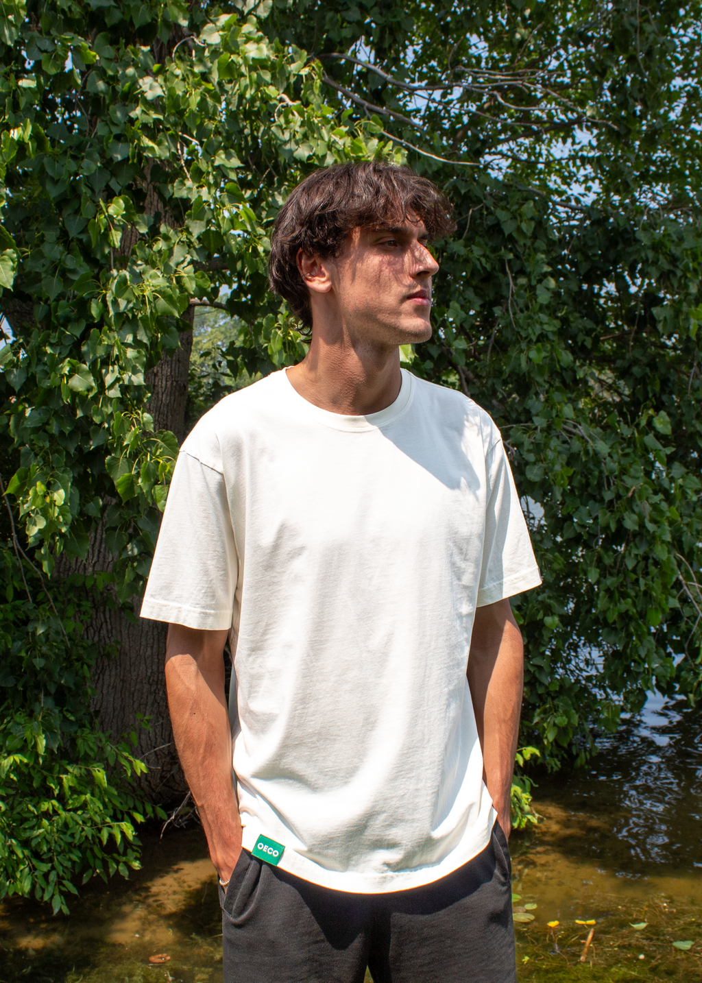 Mens Supima T Shirt - Natural Edition | Green